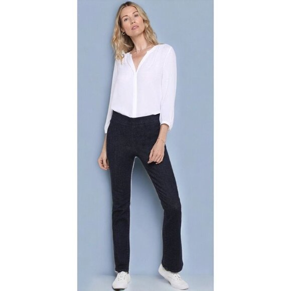 NYDJ ladies pull on slim bootcut Langley style denim blue jeans NEW size small - Picture 4 of 12